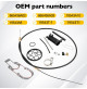 Lower Shift Cable Kit Compatible with Mercury Mercruiser Alpha One+Gen 2, R, MR - Shift Cable Kit+Gasket Replace#865436A02, 19543T-1, 19543A10, 19543A - 865436A03 - RCMA